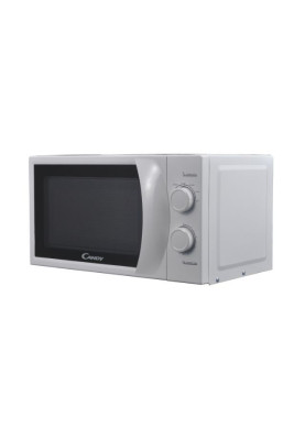Мікрохвильова піч Candy CPMW2070M, White, 700W, 20 л, звичайна (соло), 6 рівнів потужності, поворотні пермикачі