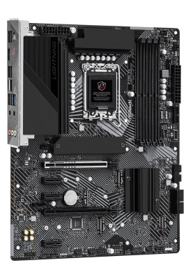 Материнська плата LGA1700, ASRock Z790 PG Lightning/D4, Z790, 4xDDR4, Int.Video(CPU), 4xSATA3, 4xM.2, 1xPCI-E 16x 5.0, 1xPCI-E 16x 4.0, 3xPCI-E 1x 3.0, 1xM.2 (Key E), ALC897, RTL8125BG, 12xUSB3.2/3xUSB2.0, HDMI/Type-C, CrossFire, ATX