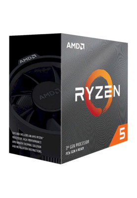 Процесор AMD (AM4) Ryzen 5 3400G, Box, 4x3.7 GHz (Turbo Boost 4.2 GHz), Radeon Vega 11 (1400 MHz), L3 4Mb, Zen+, 12 nm, TDP 65W, кулер Wraith Spire (YD3400C5FHBOX)