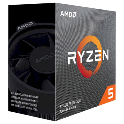 Процесор AMD (AM4) Ryzen 5 3400G, Box, 4x3.7 GHz (Turbo Boost 4.2 GHz), Radeon Vega 11 (1400 MHz), L3 4Mb, Zen+, 12 nm, TDP 65W, кулер Wraith Spire (YD3400C5FHBOX)