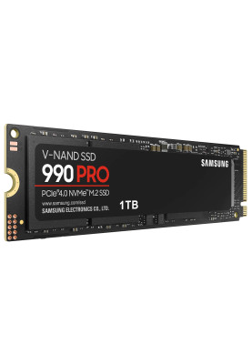 Твердотільний накопичувач M.2 1Tb, Samsung 990 Pro, PCI-E 4.0 x4, MLC 3-bit V-NAND, 7450/6900 MB/s (MZ-V9P1T0BW)