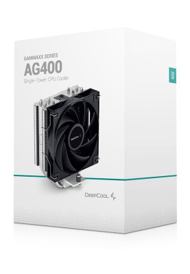 Кулер для процесора Deepcool AG400, алюміній, 1x120 мм, для Intel 115x/1200/1700/775, AMD AMx/FMx