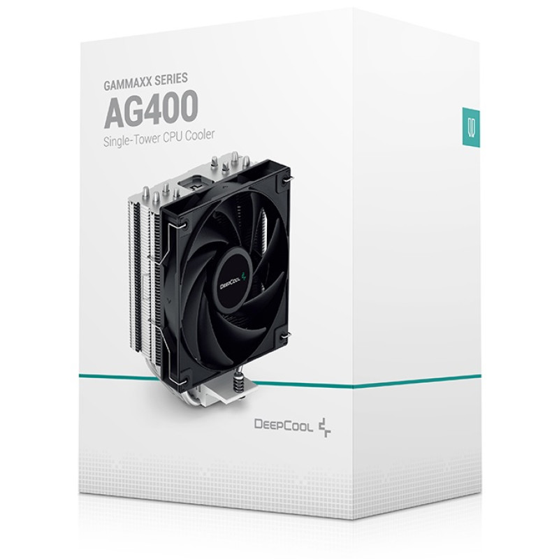 Кулер для процесора Deepcool AG400, алюміній, 1x120 мм, для Intel 115x/1200/1700/775, AMD AMx/FMx