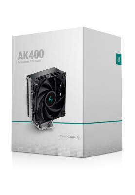 Кулер для процесора Deepcool AK400, алюміній, 1x120 мм, для Intel 115x/1200/1700, AMD AMx/FMx
