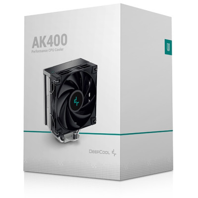 Кулер для процесора Deepcool AK400, алюміній, 1x120 мм, для Intel 115x/1200/1700, AMD AMx/FMx