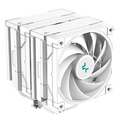 Кулер для процесора Deepcool AK620 White, 2x120 мм, Intel LGA2066/2011-v3/2011/1700/1200/1151/1150/1155/AMD AM4/AM5, 260W