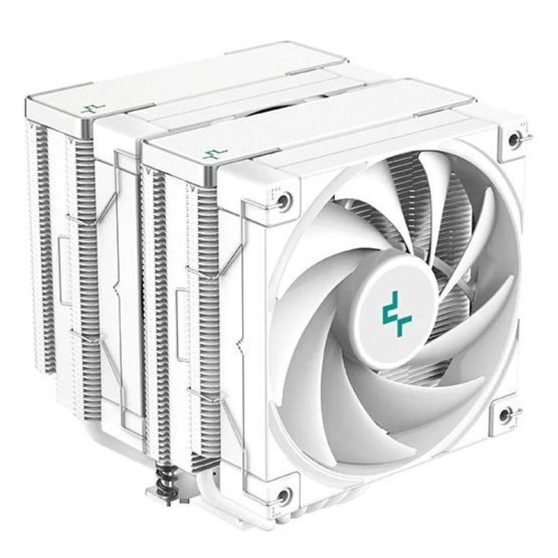 Кулер для процесора Deepcool AK620 White, 2x120 мм, Intel LGA2066/2011-v3/2011/1700/1200/1151/1150/1155/AMD AM4/AM5, 260W