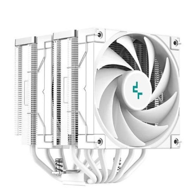 Кулер для процесора Deepcool AK620 White, 2x120 мм, Intel LGA2066/2011-v3/2011/1700/1200/1151/1150/1155/AMD AM4/AM5, 260W