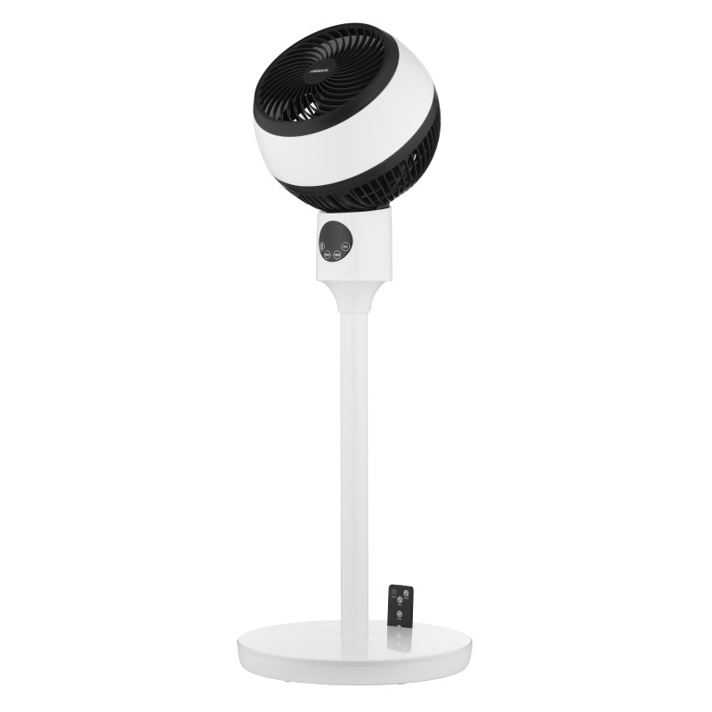 Вентилятор підлоговий Ardesto FNT-C880, White/Black, висота 88 см, дисплей, таймер, пульт ДУ