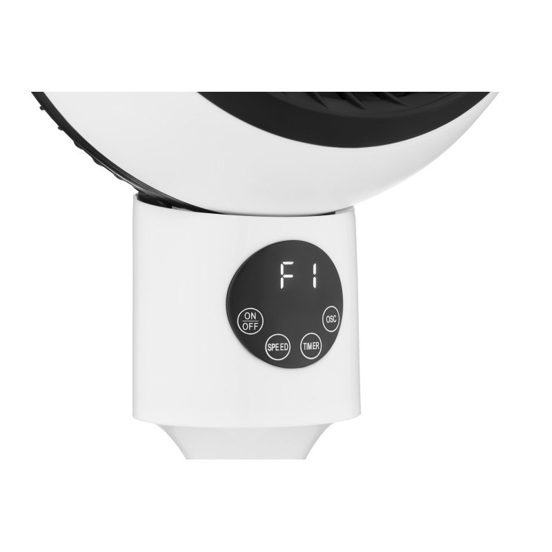 Вентилятор підлоговий Ardesto FNT-C880, White/Black, висота 88 см, дисплей, таймер, пульт ДУ