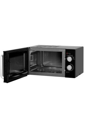 Мікрохвильова піч Ardesto GO-M923B, Black, 900W, 23 л, звичайна (соло), 6 рівнів потужності, керування поворотні перемикачі, відкриття дверцят ручкою