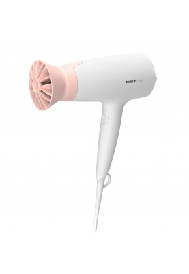 Фен Philips BHD300/10, White/Pink, 1600W, 3 швидкості, 3 режими, концентратор, насадка ThermoProtect