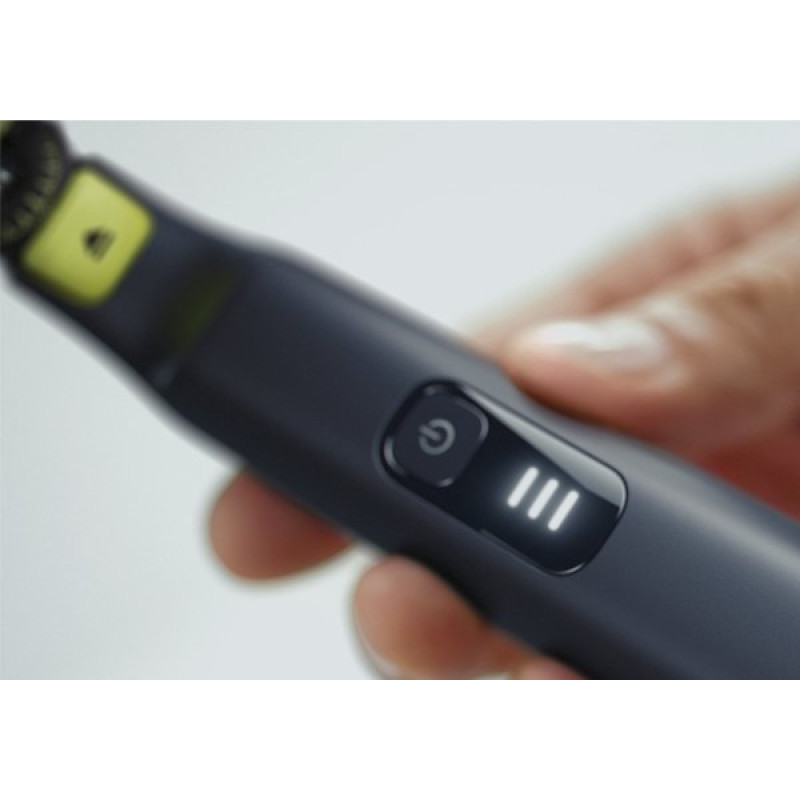 Бритва-Тример-Стайлер Philips QP6541/15 OneBlade (2в1) Black, сухе/вологі гоління, гребінь для підрівнювання, 14 установок, живлення акумулятор, індикатор зарядки
