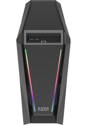 Корпус AZZA Chroma 410A Black, без БЖ, Mid Tower, для ATX / Micro ATX / Mini ITX, 2хUSB 2.0, 2хUSB 3.0, 2x 120 мм Black Fan, 1x120 мм AZZA Prisma ARGB Fan (CSAZ-410A)