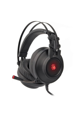 Навушники Bloody G525, Black, игрові з мікрофоном, 7.1 віртуальный звук, RGB, USB, накладні, кабель 2.0 м