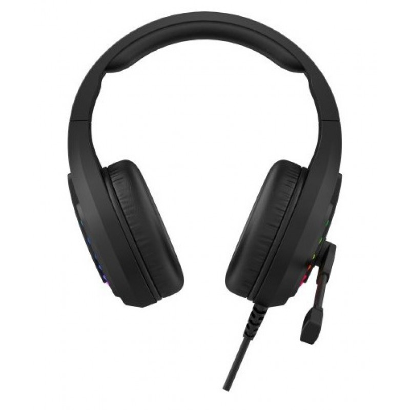 Навушники Bloody G230 Black, игрові з мікрофоном, Neon LED, USB, накладні, кабель 2.0 м