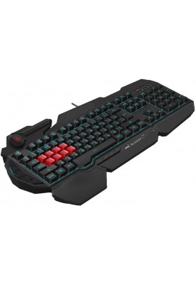 Клавіатура A4Tech Bloody B318 Black, USB, ігрова, мультимедійна, захист від вологи, 8 Light strike