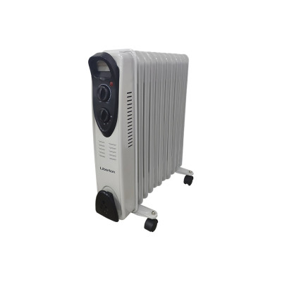 Обігрівач масляний Liberton LOH-2608 Grey, 2500 Вт, 11 секцій, режими роботи: 1000/1500/2500 Вт, терморегулятор, захист від перегріву, 47.9х24х54.7 см