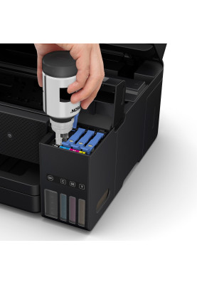 БФП струменевий кольоровий A4 Epson L6290, Black, WiFi, 4800х1200 dpi, дуплекс, факс, до 33/20 стр/хв, РК-екран 6.1 см, USB / Lan, вбудоване СБПЧ, чорнило Epson 101 (C11CJ60406)