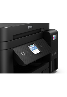 БФП струменевий кольоровий A4 Epson L6290, Black, WiFi, 4800х1200 dpi, дуплекс, факс, до 33/20 стр/хв, РК-екран 6.1 см, USB / Lan, вбудоване СБПЧ, чорнило Epson 101 (C11CJ60406)