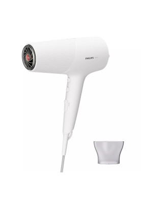 Фен Philips BHD500/00, White, 2100W, 2 швидкості, 3 температурні режими, подача холодного повітря, насадка-концентратор 14 мм, іонізація