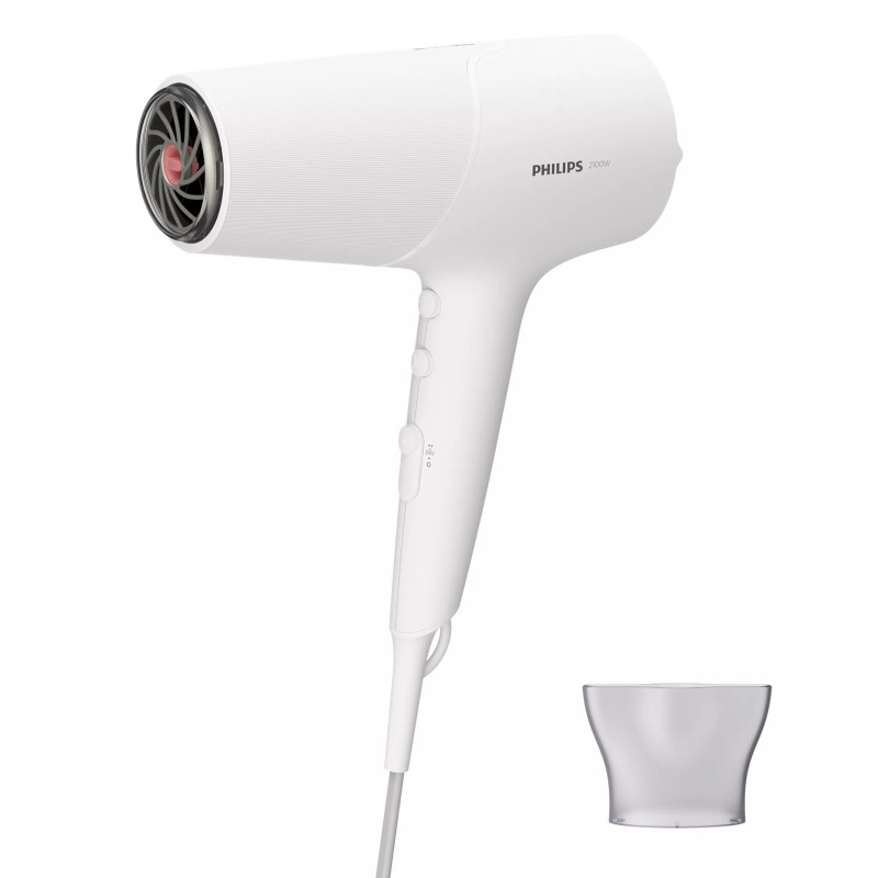 Фен Philips BHD500/00, White, 2100W, 2 швидкості, 3 температурні режими, подача холодного повітря, насадка-концентратор 14 мм, іонізація