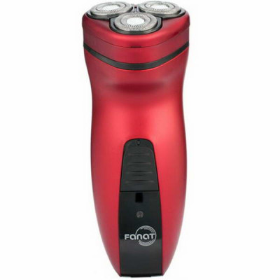 Електробритва Новий Харків НХ-8527 Fanat Red, 6W, роторна, сухе гоління, 3 головки для гоління, подвійні леза, повторение контуров лица, індикатор роботи/включення, тример для скронь