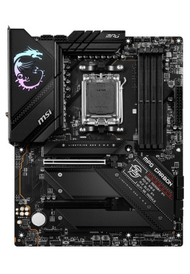 Материнська плата AM5 MSI MPG B650 CARBON WIFI, B650, 4xDDR5, Int.Video (CPU), 6xSATA3, 4xM.2, 2xPCI-E 4.0 16x, 1xPCI-E 3.0 1x, ALC4080, RTL8125, WiFi 6, Bluetooth 5.2, 10xUSB3.2/6xUSB2.0, HDMI/DP, ATX