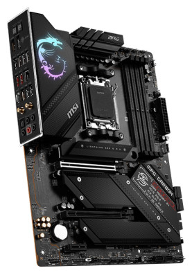 Материнська плата AM5 MSI MPG B650 CARBON WIFI, B650, 4xDDR5, Int.Video (CPU), 6xSATA3, 4xM.2, 2xPCI-E 4.0 16x, 1xPCI-E 3.0 1x, ALC4080, RTL8125, WiFi 6, Bluetooth 5.2, 10xUSB3.2/6xUSB2.0, HDMI/DP, ATX