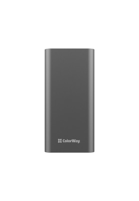 Універсальна мобільна батарея 20000 mAh, ColorWay, Grey, 22.5 Вт, 1xType-C (PD3.0) / 2xUSB (QC4.0), цифровий LED дисплей (CW-PB200LPH3GR-PDD)