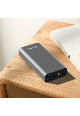 Універсальна мобільна батарея 20000 mAh, ColorWay, Grey, 22.5 Вт, 1xType-C (PD3.0) / 2xUSB (QC4.0), цифровий LED дисплей (CW-PB200LPH3GR-PDD)