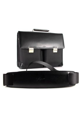 Портфель для ноутбука 15.6" Fouquet NBC-1001B, Black, ультраміцний нейлон 1680 Den, ручка та оздоблення з високоякісної шкіри