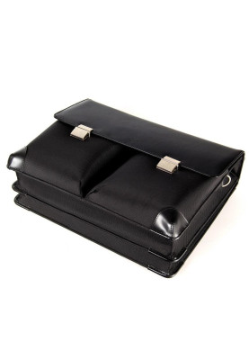 Портфель для ноутбука 15.6" Fouquet NBC-1001B, Black, ультраміцний нейлон 1680 Den, ручка та оздоблення з високоякісної шкіри