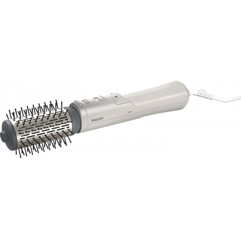Фен-щітка Philips BHA710/00, White, 1000W, 3 режими, 2 швидкості, функція іонізації, турмалінове покриття, щітка з висувною щетиною 30 мм, щітка 50 мм, кришка для насадки 50 мм