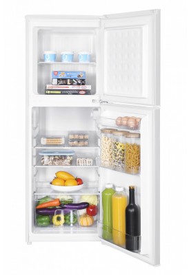 Холодильник Holmer HTF-037 White, двокамерний, загальний об'єм 150L, корисний об'єм 98L/47L, клас енергоспоживання А+, 137х48х50 см
