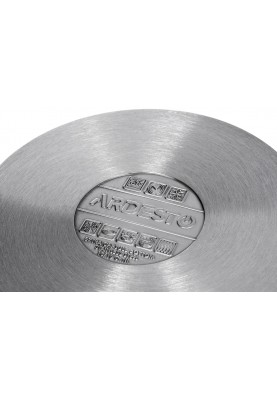 Каструля Ardesto BLACK MARS AR0718S Steel, 1.8л, діаметр 16см, нержавіюча сталь, кришка скляна, підходить для використання з усіма типами плит