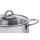 Каструля Ardesto BLACK MARS AR0723S Steel, 2.3л, діаметр 18см, нержавіюча сталь, кришка скляна, підходить для використання з усіма типами плит