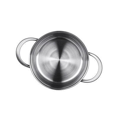 Каструля Ardesto BLACK MARS AR0730S Steel, 3л, діаметр 20см, нержавіюча сталь, кришка скляна, підходить для використання з усіма типами плит