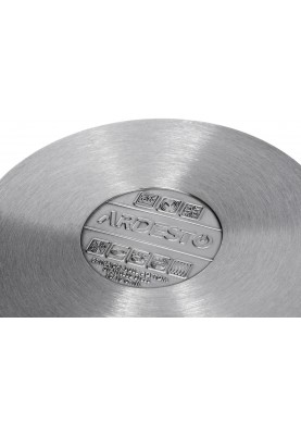 Каструля Ardesto BLACK MARS AR0730S Steel, 3л, діаметр 20см, нержавіюча сталь, кришка скляна, підходить для використання з усіма типами плит
