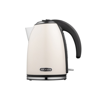 Електрочайник Ardesto EKL-F340BG, Beige, 2200 Вт, 1.7 л, дисковий, індикатор роботи, корпус пластик/метал, захист від перегріву та автоматичне відключення при відсутності води