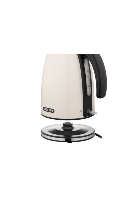 Електрочайник Ardesto EKL-F340BG, Beige, 2200 Вт, 1.7 л, дисковий, індикатор роботи, корпус пластик/метал, захист від перегріву та автоматичне відключення при відсутності води
