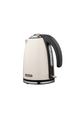 Електрочайник Ardesto EKL-F340BG, Beige, 2200 Вт, 1.7 л, дисковий, індикатор роботи, корпус пластик/метал, захист від перегріву та автоматичне відключення при відсутності води