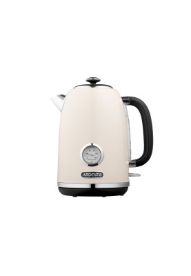 Електрочайник Ardesto EKL-F410BG, Beige, 2200 Вт, 1.8 л, дисковий, індикатор роботи, корпус нержавіюча сталь, захист від перегріву та автоматичне відключення при відсутності води