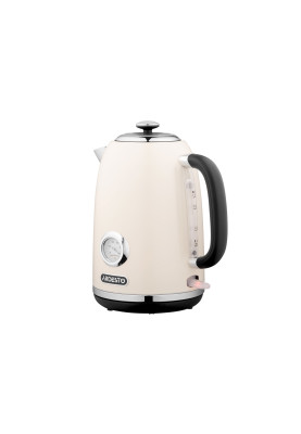 Електрочайник Ardesto EKL-F410BG, Beige, 2200 Вт, 1.8 л, дисковий, індикатор роботи, корпус нержавіюча сталь, захист від перегріву та автоматичне відключення при відсутності води