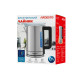 Електрочайник Ardesto EKL-FD700SS, Steel, 2200W, 1.8 л, дисковий, нержавіюча сталь, підтримка температури: 50°С, 70°С, 80°С, 90°С, захист від перегріву, індикатор рівня води