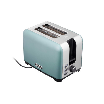 Тостер Ardesto T-F400G, Mint/Steel, 930W, 2 тости, 2 відділення, 7 режимів підсмажування