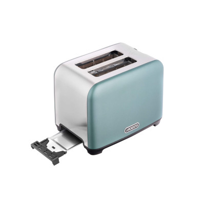 Тостер Ardesto T-F400G, Mint/Steel, 930W, 2 тости, 2 відділення, 7 режимів підсмажування