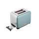 Тостер Ardesto T-F400G, Mint/Steel, 930W, 2 тости, 2 відділення, 7 режимів підсмажування