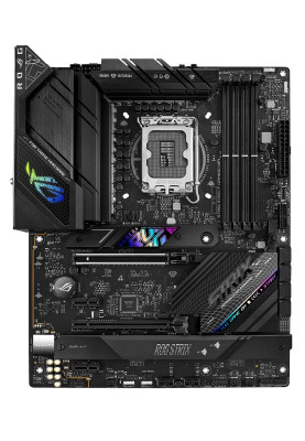 Материнська плата LGA1700, Asus ROG STRIX B760-F GAMING WIFI, B760, 4xDDR5, Int.Video(CPU), 4xSATA3, 3xM.2, 1xPCI-E 16x 5.0, 1xPCI-E 16x 3.0, 1xPCI-E 1x 3.0, ALC4080, Intel 2.5Gb, WiFi 6, Bluetooth 5.3, 10xUSB3.2/2xUSB2.0, HDMI/DP, ATX