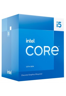 Процесор Intel Core i5 (LGA1700) i5-13400F, Box, 10x2.5 GHz (Turbo Boost 4.6 GHz, 16 потоків), L3 20Mb Smart Cache, Raptor Lake, 7 nm, TDP 65W (BX8071513400F)
